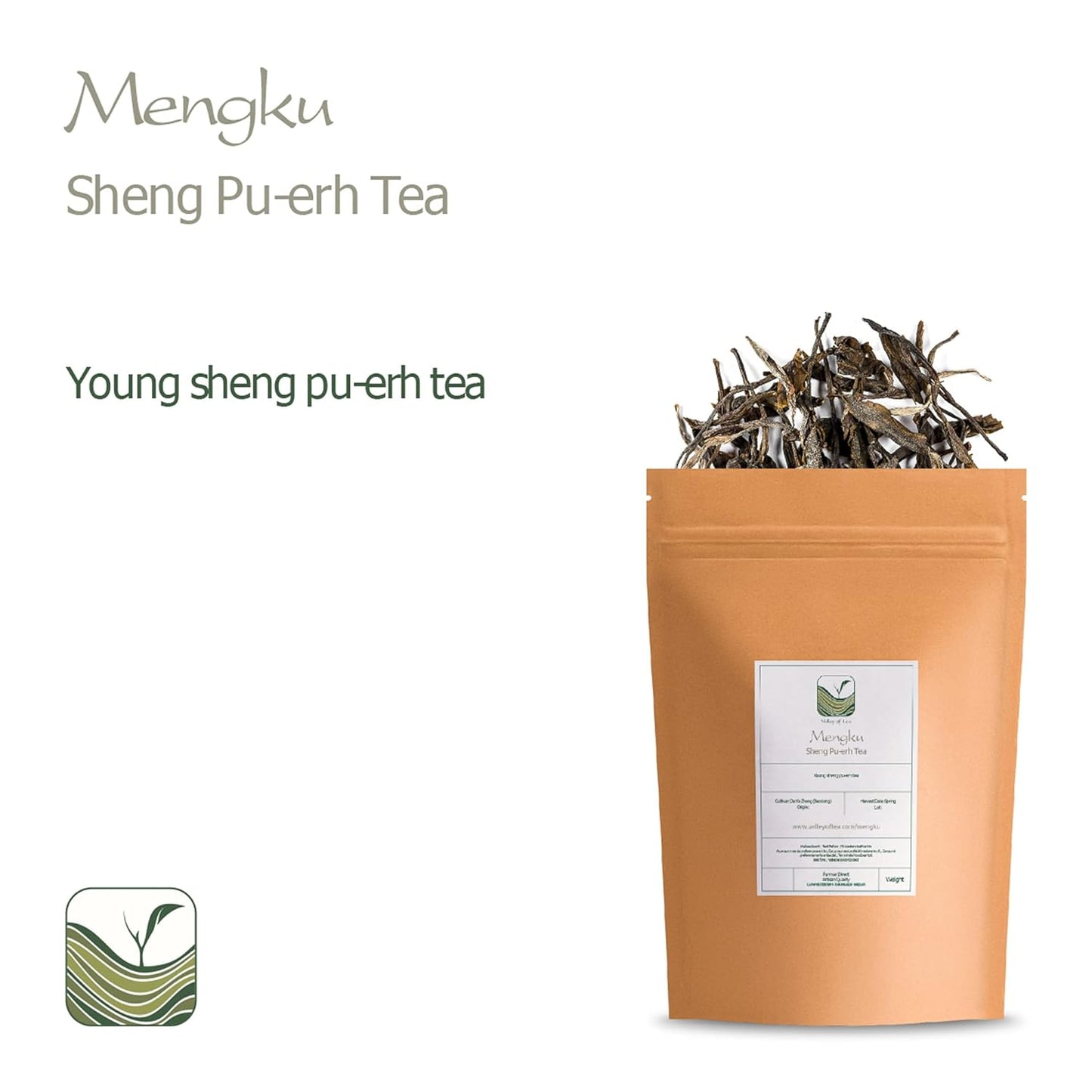 Sheng Pu er Tea Yunnan - Mengku Young Pu-erh Tea - Raw Pu erh Tea Yunnan China - Chinese Pu Er Or Pu-erh Red Tea - Puh Er - Puer naked Tea - Pu-Erh Puerh Tea Organic Pureh Tea Pu'er Tea Puer