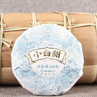 High Mountain Tea Chinese White Tea Cake Natural Ancient Tree Xiao Bai Tian 100g