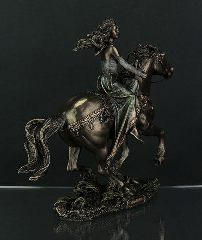 Veronese Design Rhiannon - Celtic Goddess on Horse Statue