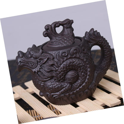 Cabilock Dragon Phoenix Purple Clay Teapot Ceramic Brass Teapot Zisha Teapot Frog Teapot Embossed Tea Pots Porcelain Kettle Purple Clay Tea Pot Cast Iron Tea Kettle Japan Office Household