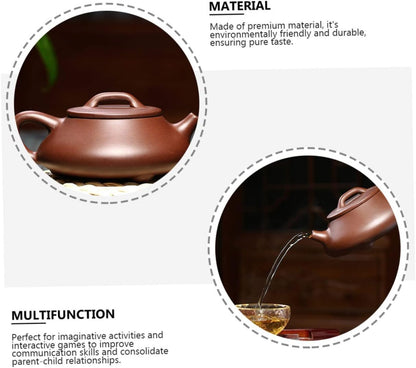 MAGICLULU 2 Pcs Purple Clay Teapot Stovetop Whistling Kettle Whistling Teapot Zisha Teapot Porcelain Teapot Small