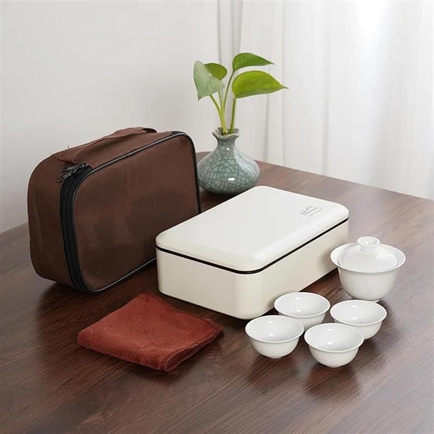 Afternoon Tea Set Travel Tea Set Kung Fu Tea Tray Portable Tea Set For Adults (Color : B)