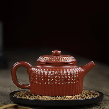 Handmade Zisha Teapot, Chinese Yixing Purple Clay Tea Pot 300cc,Chinese Kungfu Brew Infuser Loose Leaf Tea