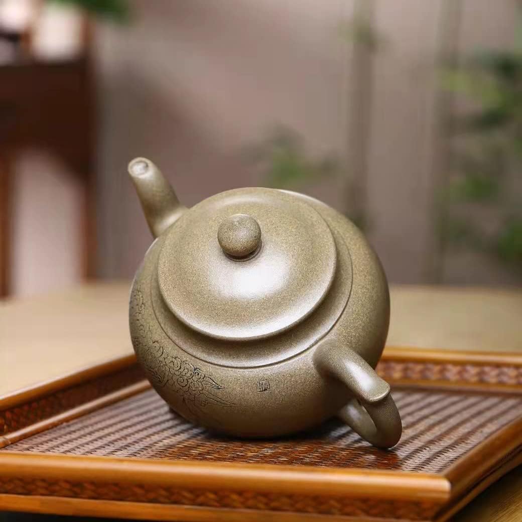 SILINE Upscale Zisha Teapot 12.8 Oz/380 cc,Fine Handmade Genuine Yixing Clay Tea Pot with Certificate and Gift Box (Xiaoying,Xiekeqing ni)