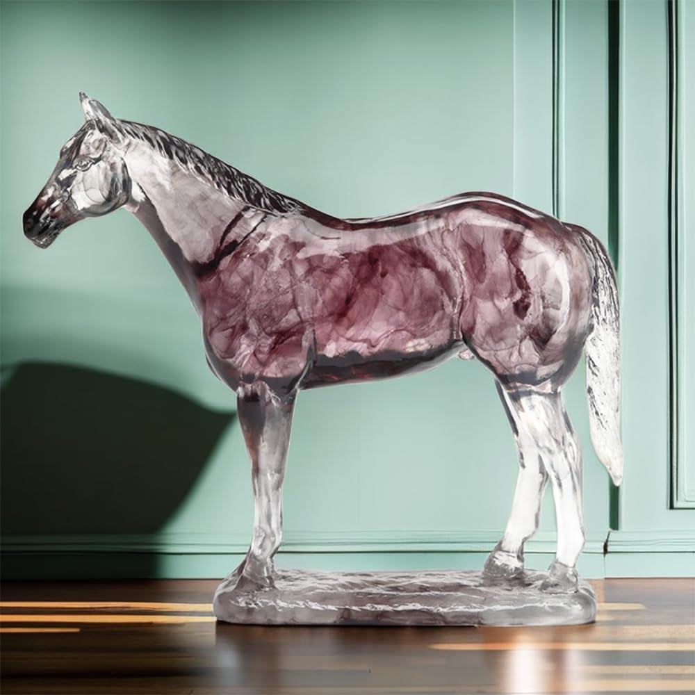 Art Standing Horse Statue Figurines Sculpture Home Office Decoration Tabletop Decor Ornaments Gifts for Horse Lovers