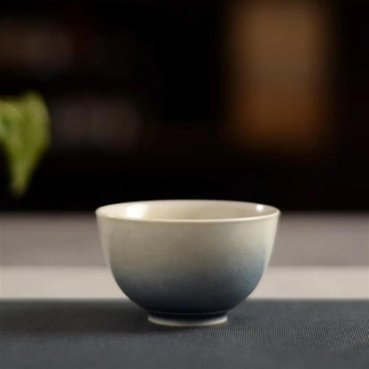 Afternoon Tea Set Gradient Jingdezhen Porcelain Tea Tasting Cup Master Cup Handmade Gracked Glaze Single Tea Cup Tea Set Kung Fu Tea Cup Tea Set For Adults