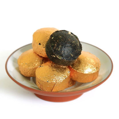 Puerh Tea Cake 20Pcs / 3.17oz 2015 Year Ripe Shu Sticky Glutinous Rice Flavor - Yunnan Pu-erh Pu erh Puer Pu'er Chinese Tea - Mini Tuocha