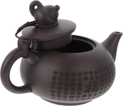 TIDTALEO 1pc Teapot Ceramic Tea Pot Warmer Coffee Pot Chinese Traditional Porcelain Tea Pots Pottery Tea Kettle Coffee Espresso Pot Zisha Clay Tea Pot Whistle Gao Ceramics Manual