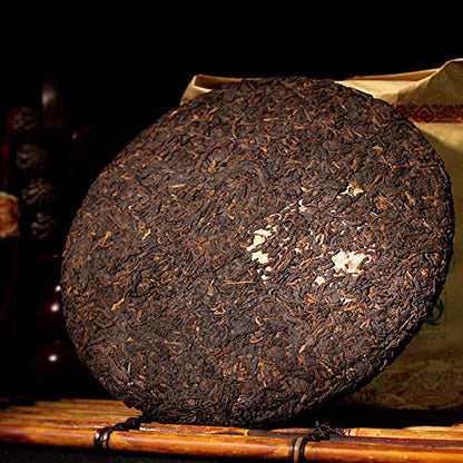 2008 Year Yunnan Banzhang King Ripe Puer Tea Pu'er Cooked Pu Erh Cha 357g Puerh Tea Cake