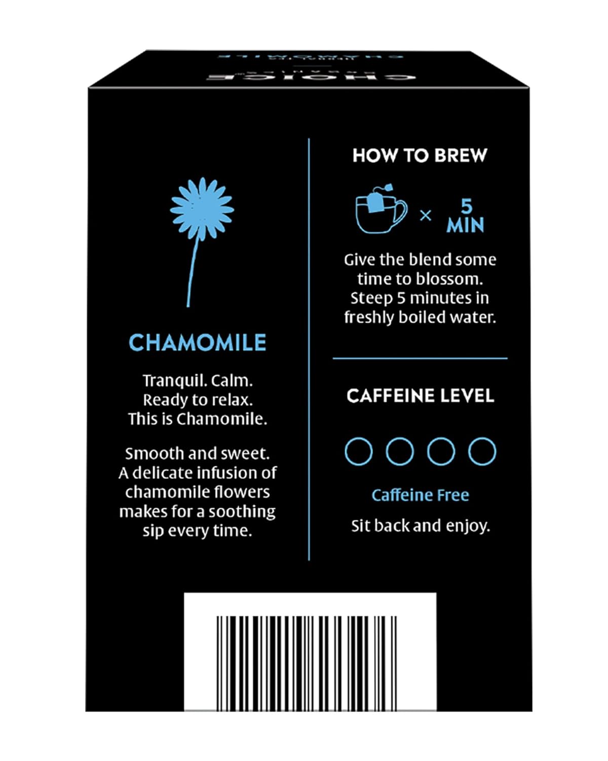 Choice Organics - Organic Chamomile Tea (3 Pack) - Compostable - Caffeine Free - 48 Organic Herbal Tea Bags
