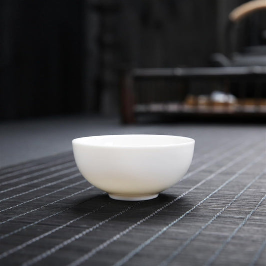 Chinese/Japanese Tea Set Chinese White Porcelain tea cup Kung Fu Tea Set Ceramic Tea bowl Creative handmade cups Small wine glass Phnom Penh teacups gift Portable Teapot Set Tea Gift set ( Size : Styl