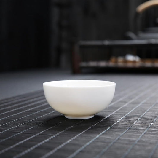 Chinese/Japanese Tea Set Chinese White Porcelain tea cup Kung Fu Tea Set Ceramic Tea bowl Creative handmade cups Small wine glass Phnom Penh teacups gift Portable Teapot Set Tea Gift set ( Size : Styl