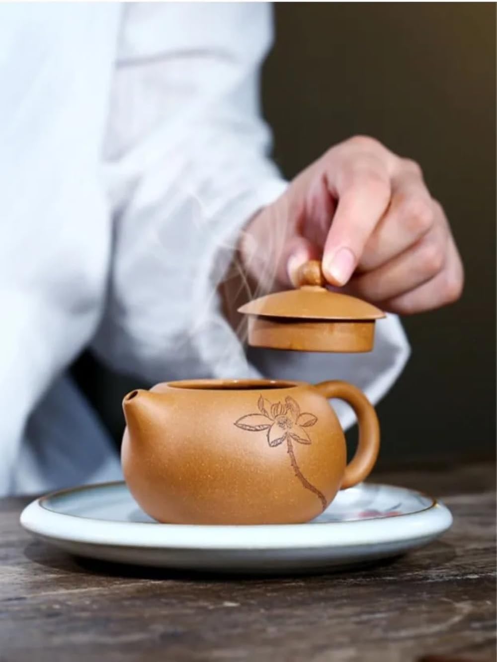 140ml Handmade Tea Pot Chinese Yixing Purple Clay Teapots Ball Hole Filter Kettle Zisha Tea Set