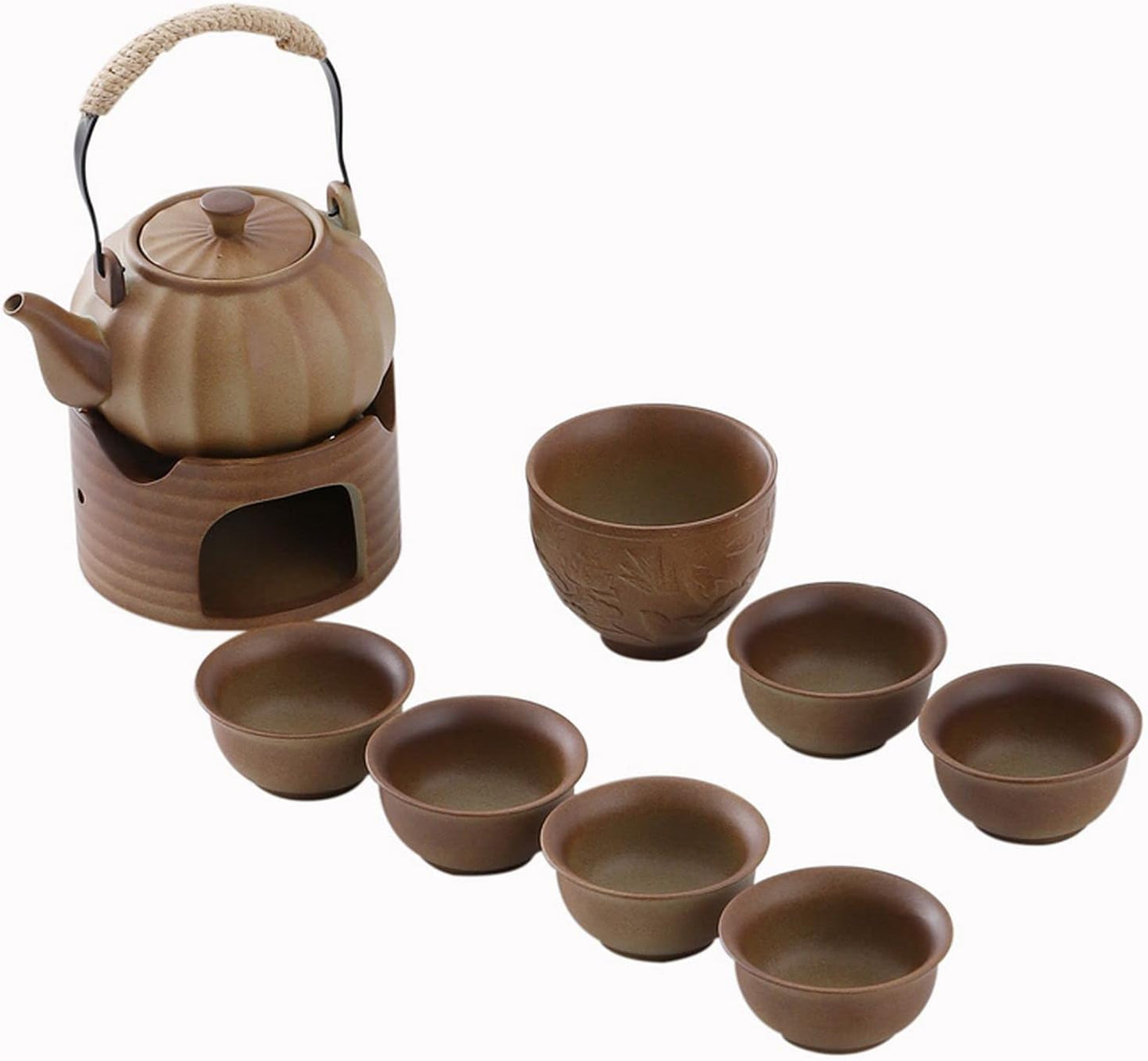 Scizorito Lifting Beam Pot Style Rough Pottery Tea Set, Boiled Over Open Fire, Gift Box Packaging Suitable for Mother'S Day, Father'S Day, Christmas, Birthday Parties, Company Gifts