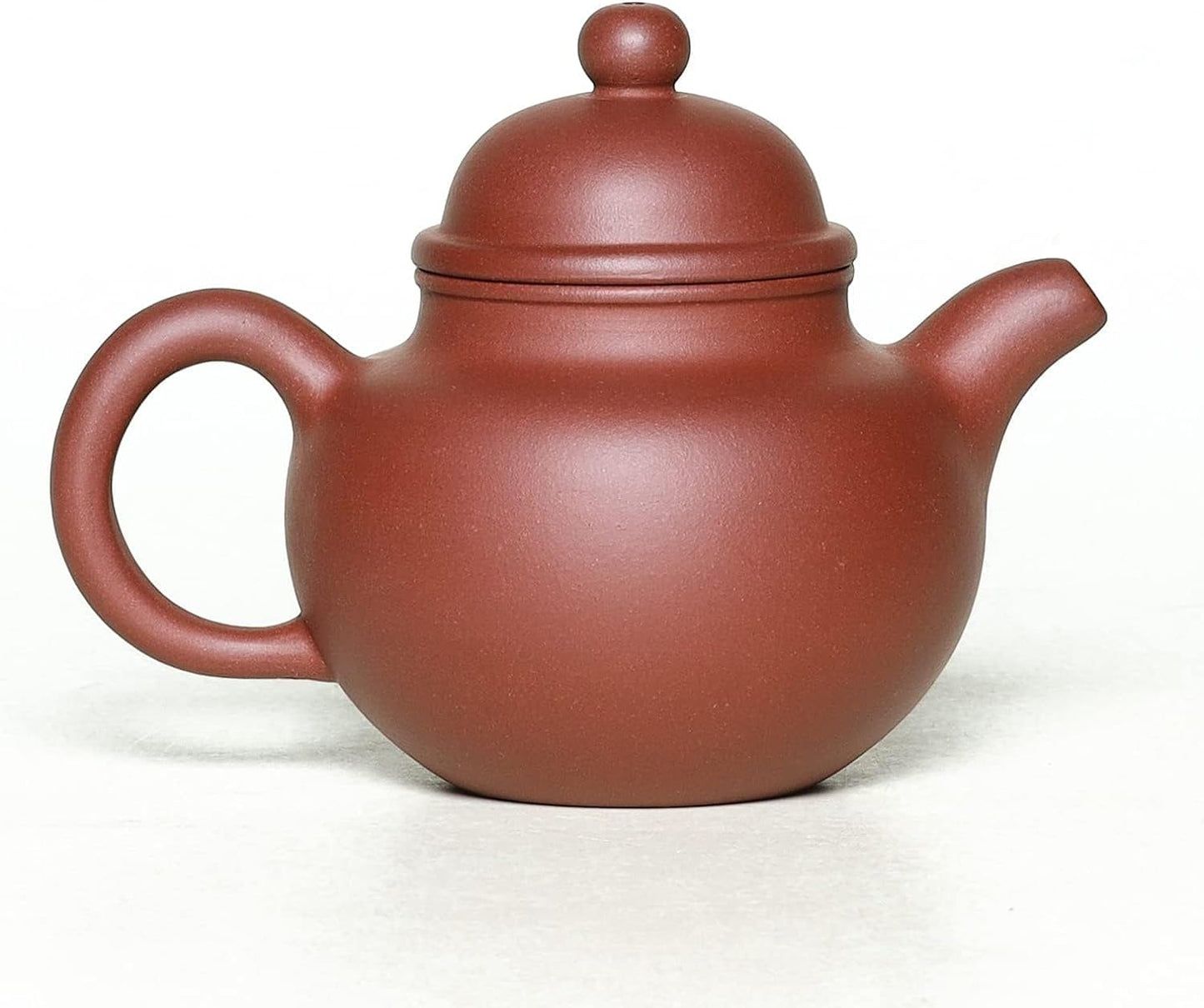 SILINE Zisha Tea Pot 10 Oz,Chinese Genuine Yixing Clay HandmadeTeapot with Filter,Infuser Kung Fu Loose Leaf Tea Maker Set (Duoqiu,Dicaoqing Clay)