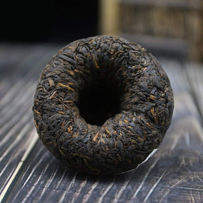FullChea - 2018 Xiaguan Shu Puerh Tea Tuocha - Pu Erh Tea Loose Leaf - Xiaofa Tuo Cha Ripe Pu-erh Tea - Health Tea (3.52oz/ 100g)