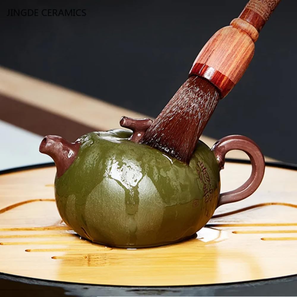 150ml Master Handmade Zisha Green Mud Tea Set Tea Pot Chinese Filter Kettle