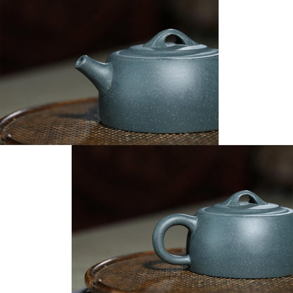 Zisha Teapot 200ml Chinese Yixing Clay Jinglan Tea Pot Green Mud Brewing Kettle