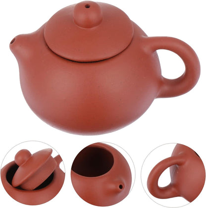 Operitacx 1pc Teapot Ceramic Teaware Tea Pitcher Zisha Clay Pot Chinese Tea Pot Ceramic Coffee Pot Tea Kettle Teacup Ornament Handmade Tea Pot Tea Pets Kung Fu Tea Vintage Office Ceramics