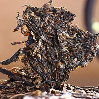 FullChea - 2012 Haiwan 9928 Raw Pu-erh Tea - Pu Erh Tea Loose Leaf - Menghai Sheng Pue - Healthy Tea - 12.59oz / 357g