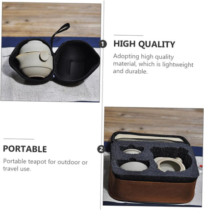 KICHOUSE 1 Set Set Teapot Medication Pot Tea Pots Vintage Zisha Tea Pot Tea Kettle Pot Loose Leaf Tea Kettle Tea Serving Pitcher Gongfu Tea Pot Tea Strainer Travel Enamel Pottery