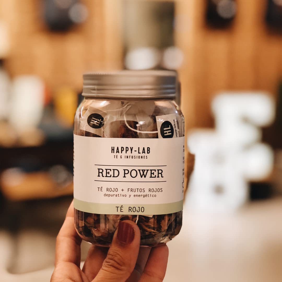 HAPPY LAB Red Power Tea - 14 biodegradable tea bags.