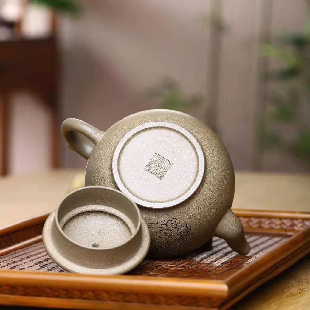 SILINE Upscale Zisha Teapot 12.8 Oz/380 cc,Fine Handmade Genuine Yixing Clay Tea Pot with Certificate and Gift Box (Xiaoying,Xiekeqing ni)