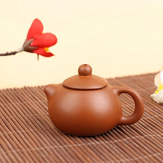 kekafu Finger Teapot, Handmade Zisha Tea Set Xishi Pots Natural Mud Teapot Purple Sand Mud Kungfu Kettle Filter Loose Tea