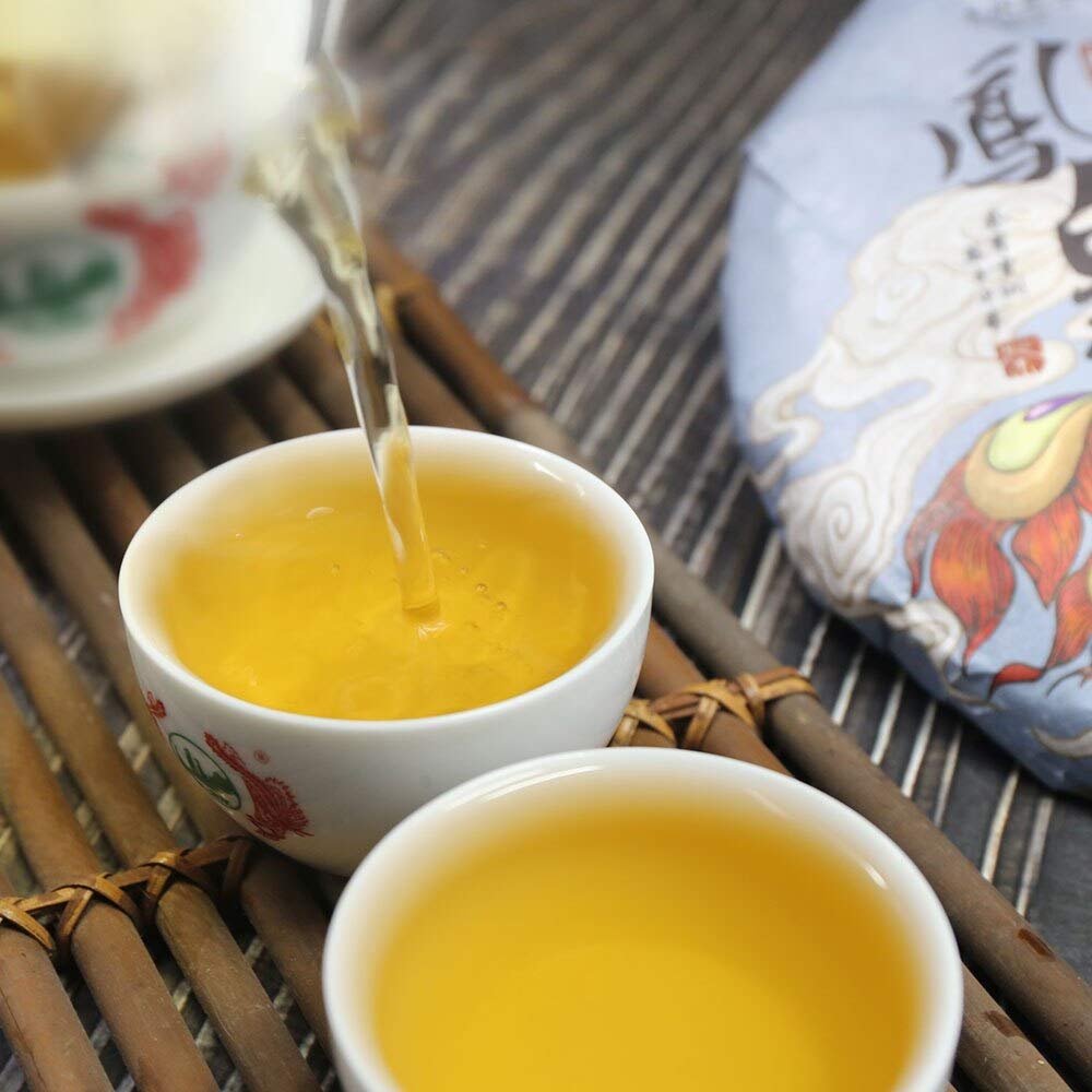 FullChea - 2018 Tulin Raw Puerh - Menghai Pu Erh Tea Loose Leaf - Sheng Puerh From Yunnan - Natural Tea - 12.59oz / 357g