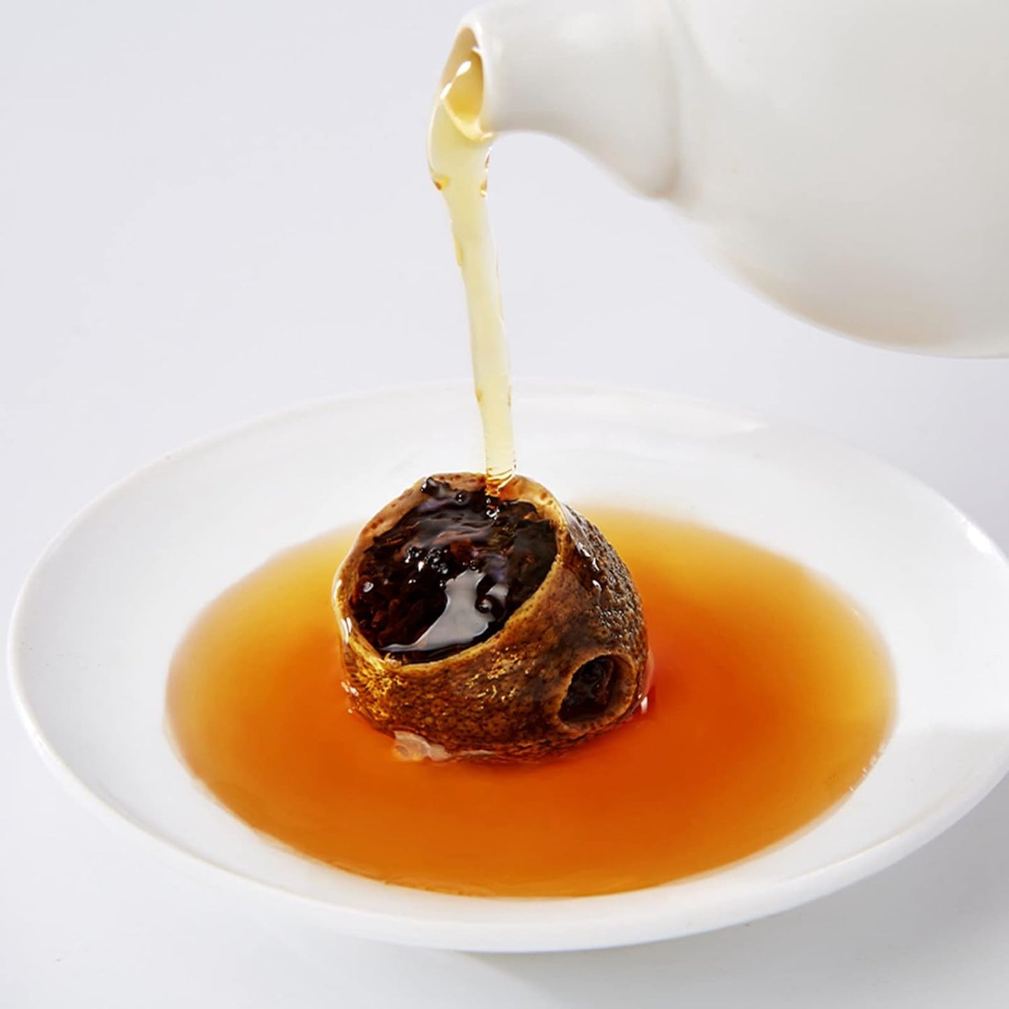 Puer Tea, 65g Chinese Pu Erh Tea with Pure Plant Of Ingredient Pu Erh Small Green Orange with Rich Organic Matter for Daily Office Teahouse Drinking