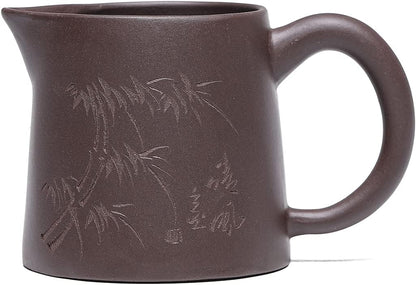 SILINE Yixing Clay Tea Sharing Cup 7.4 Oz for Infuse brewing Kungfu Tea Services -Zini Purple Clay