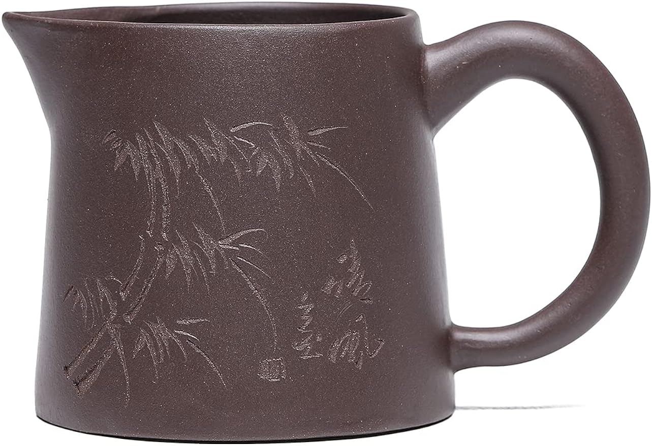 SILINE Yixing Clay Tea Sharing Cup 7.4 Oz for Infuse brewing Kungfu Tea Services -Zini Purple Clay