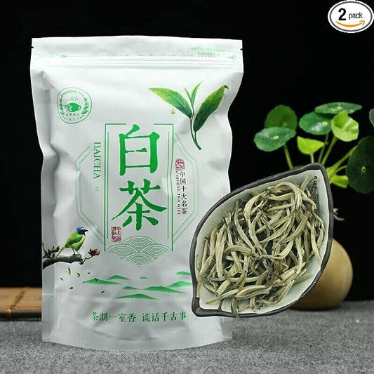 Spring White Tea Premium Bai Hao Yin Zhen Kungfu Tea White Tea (100g*2 Bags)