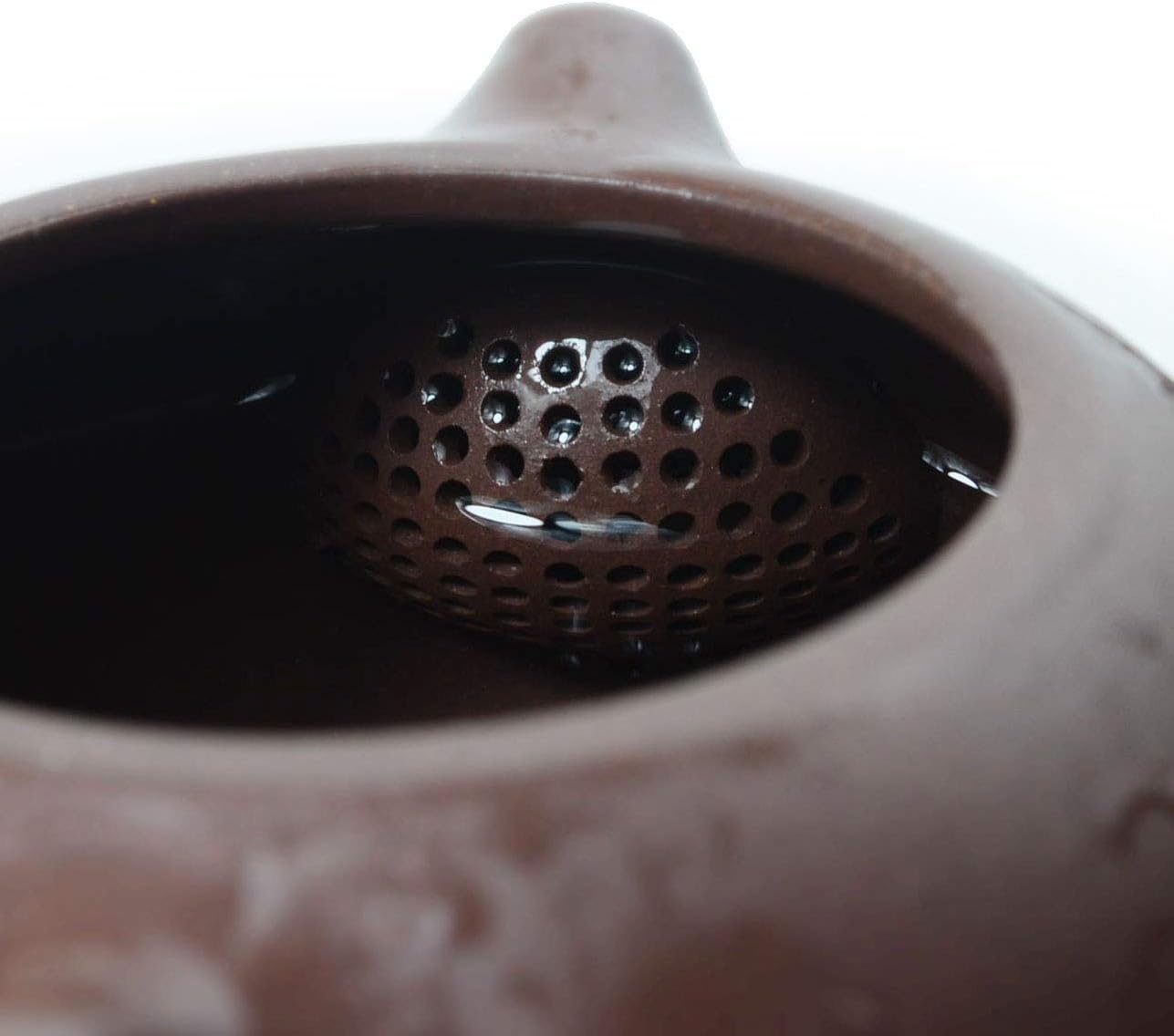 Teapot 200ML Chinese Yixing Xishi ZinI Clay Pots Ball Filter Infuser for Loose Tea (Spherical filter)