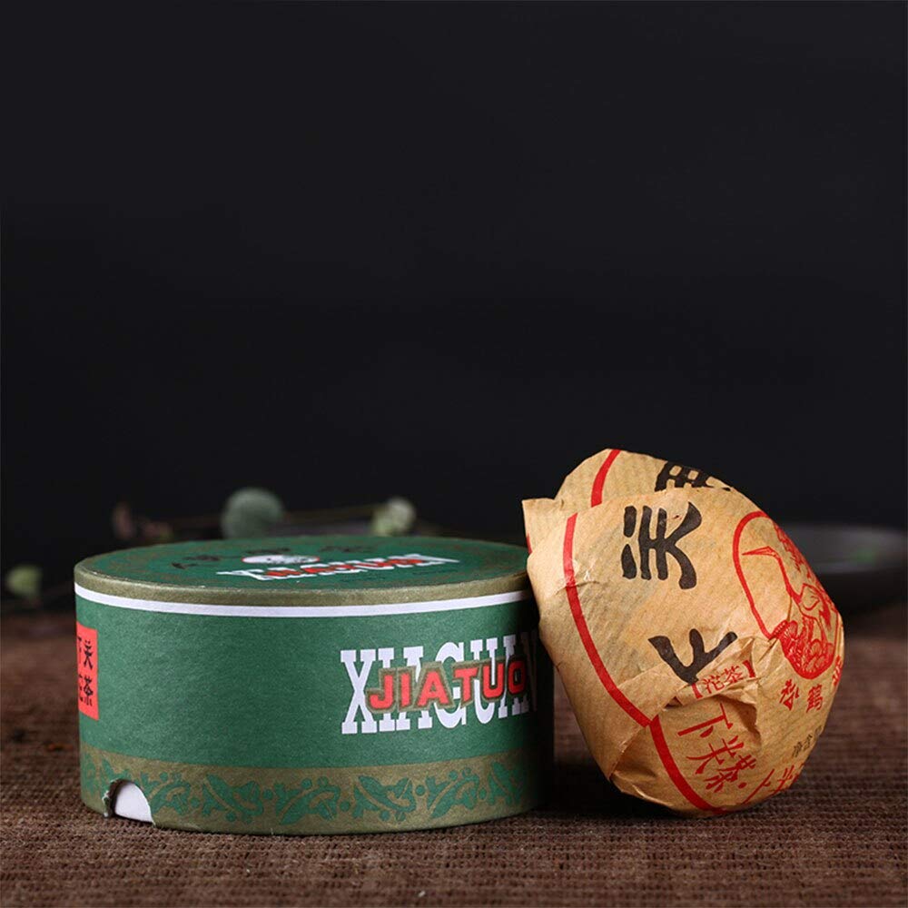 FullChea - 2017 Xiaguan Raw Pu-erh Tea - Sheng Pu Erh Tea Loose Leaf - Box Tea Puerh Gift Packing - Helps Digestion (3.52oz/ 100g)