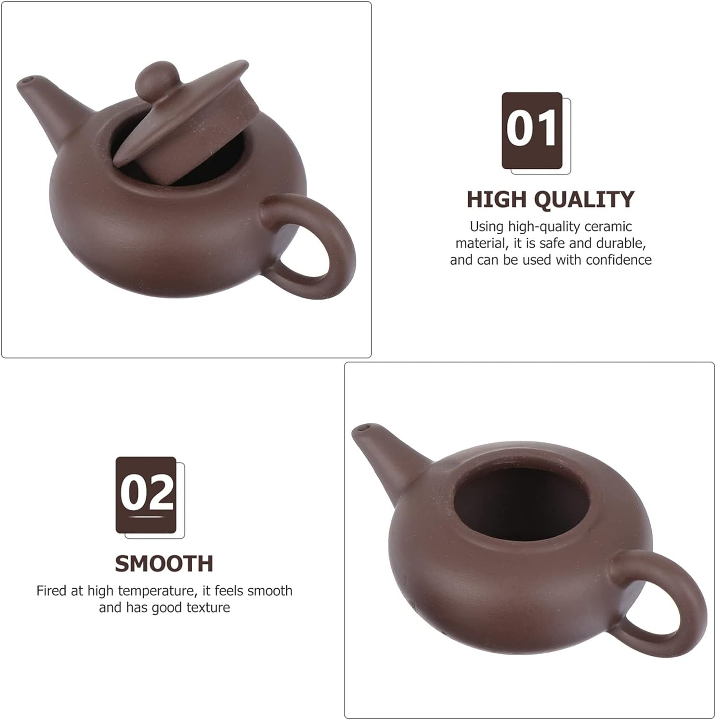 Alipis Zisha Teapot Mini Chinese Clay Tea Pot Ceramic Teapot Infuse Brew Kung Fu Tea Maker Retro Water Jar for Loose Tea