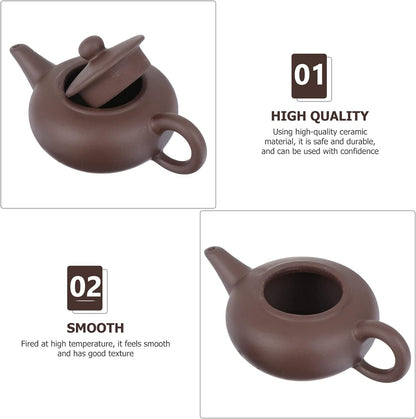 Alipis Zisha Teapot Mini Chinese Clay Tea Pot Ceramic Teapot Infuse Brew Kung Fu Tea Maker Retro Water Jar for Loose Tea