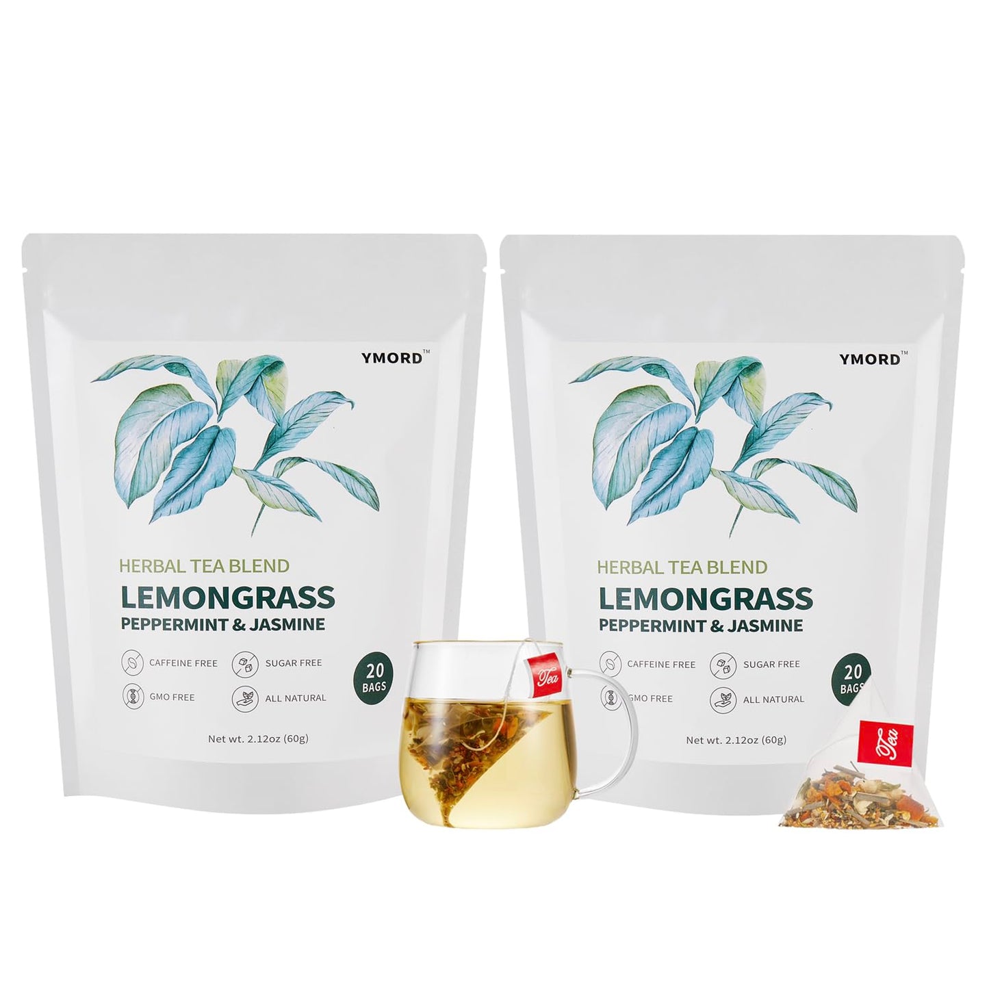 YMORD Chrysanthemum Cassia Seed Tea - Liver Cleanse Detox & Repair Tea with Burdock Root, Osmanthus, Goji Berries - Natural Healthy Herbal Tea Bags - 20 Count - Vegan, Sugar Free & Caffeine Free