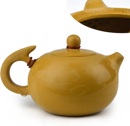 Teapot Chinese Yixing Yellow Clay Beauty Zisha Pots 200ml Handmade Infuser For LooseTea