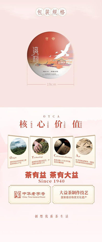 Pu-erh 普洱,大益 TAETEA,顛韵,2020y,357g,Ripe