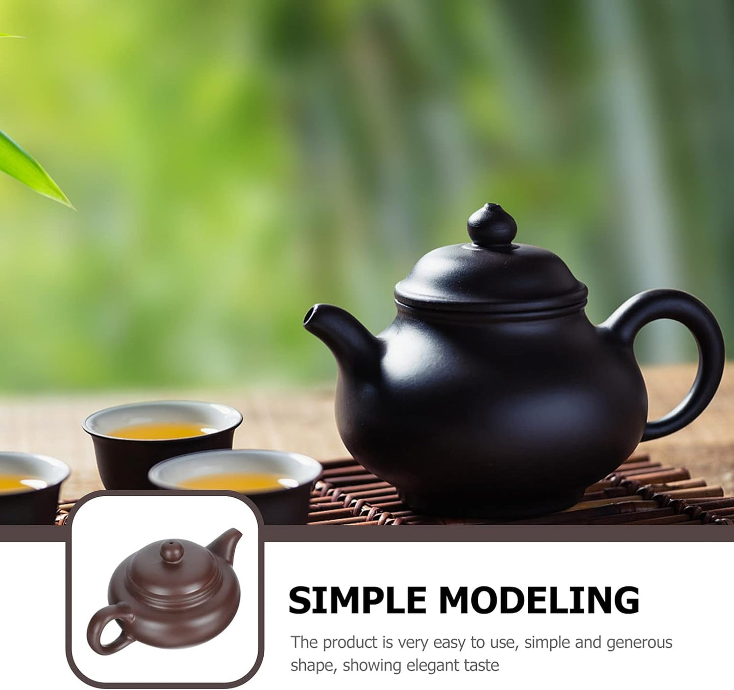 Chinese Purple Clay Tea Pot: Zisha Zi Ni Teapot for Loose Tea Home Kitchen Office Decoration Gift