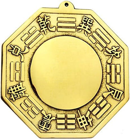 Chinese Feng Shui Brass Convex Bagua Mirror Fengshui ba gua Mirrors 4.5 inch