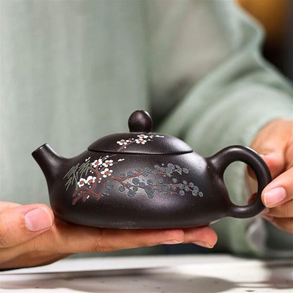 Teapot Yixing Purple Clay Teapot Famous Handmade Ball Hole Filtration Tea Pot Chinese Authentic Zisha Tea Set Kettle Tea Ceremony Tea Kettle
