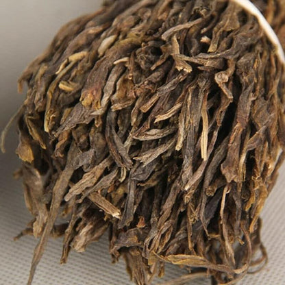 Natural Yunnan Bazi Bulk Pu-Erh Tea Puerh Raw Tea Premium Big Leaf Fermented Tea (100g)