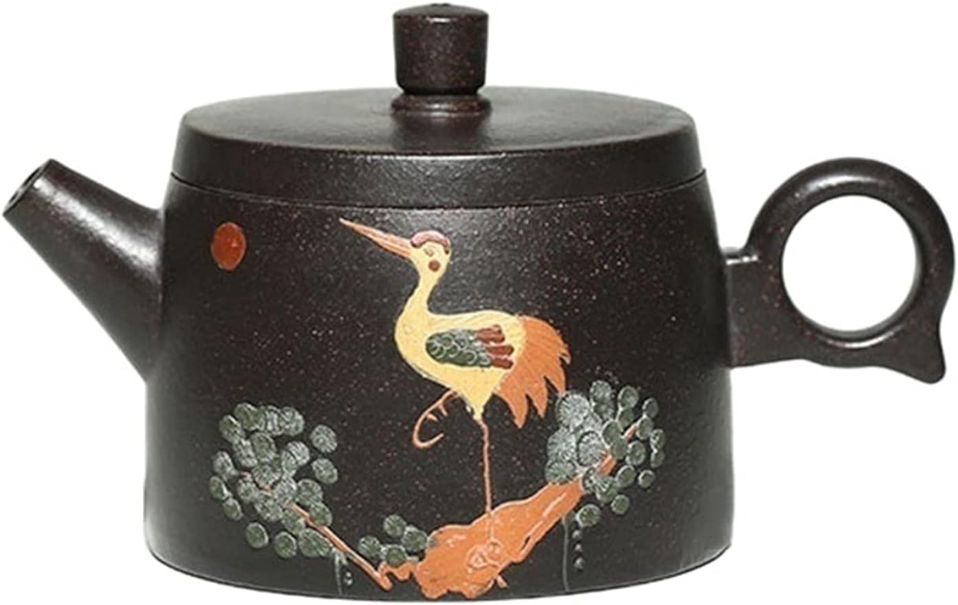 Teapot 180ML Small Single Teapot Handmade Zisha Teapot Delicate Crane Pattern Kung Fu Teapot Durable Tea Maker Tea Kettle