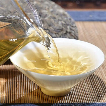 Mengku YUE CHEN YUE XIANG Raw Tea Qizi Puerh Tea YunNan Raw Pu-erh Tea 357g