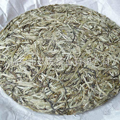 Supreme FuDing Silver Needle White Tea Cake Chinese Organic Bai Hao Yin Zhen Cha 300g White Tea Silver Needle