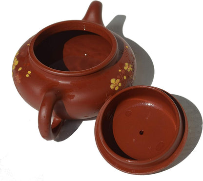 Yxhupot Teapot 8oz Chinese Yixing Genuine Dahongpao Clay Zisha Pot Handmade Classical Fanggu