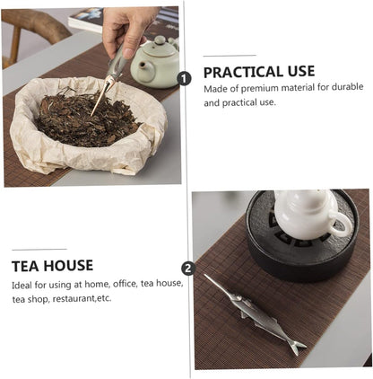 SAFIGLE 2 Pcs Pu-erh Tea and Tea Cake Divider Ice Pick Heavy Duty Portable Ice Pick Chinese Tea Pu Erh Tea Bartender Ice Pick Tea Cake Pick Household Iron Ice Skates