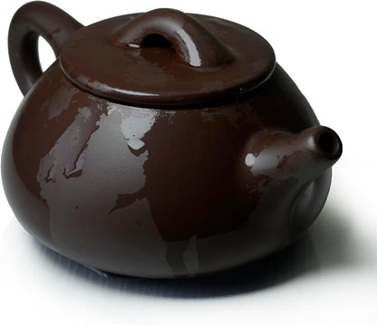 Teapot 12oz Chinese Gongfu ShiPiao Stone Style Zisha Clay Zini Pots for Loose Tea